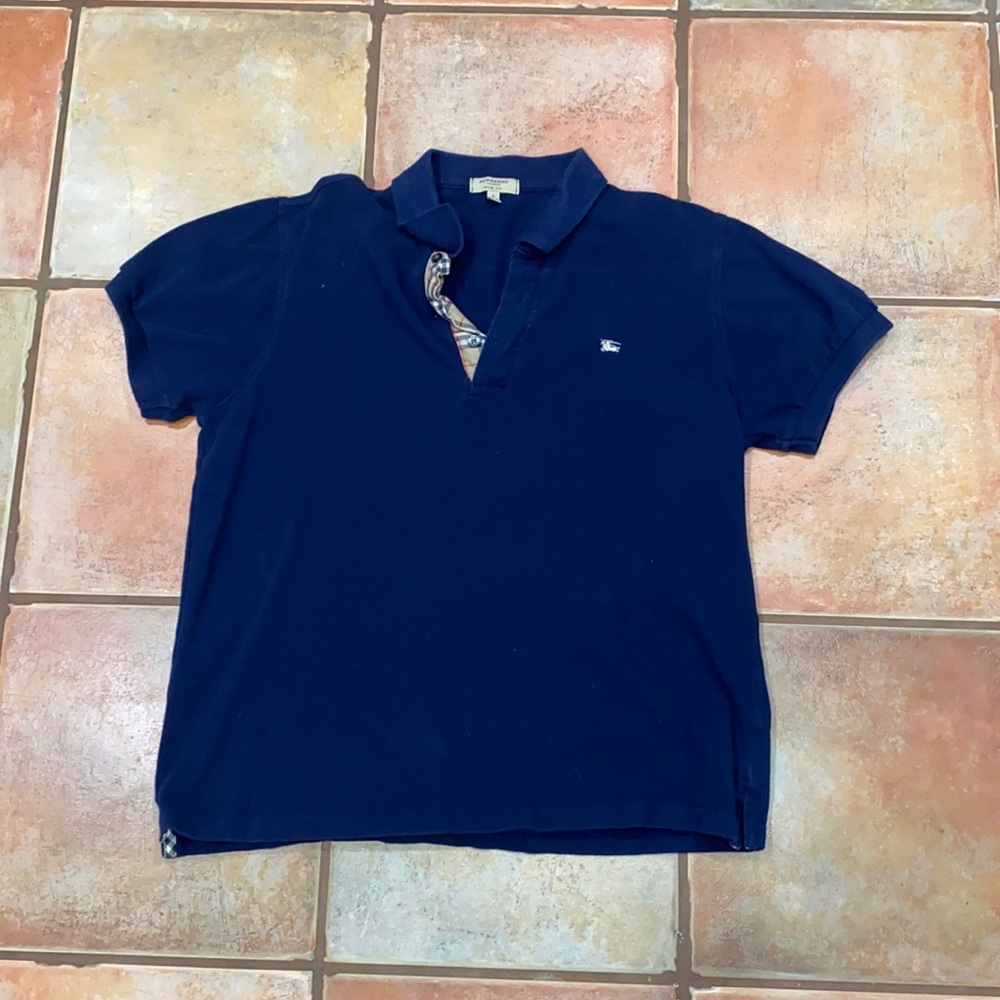 Burberry navy polo